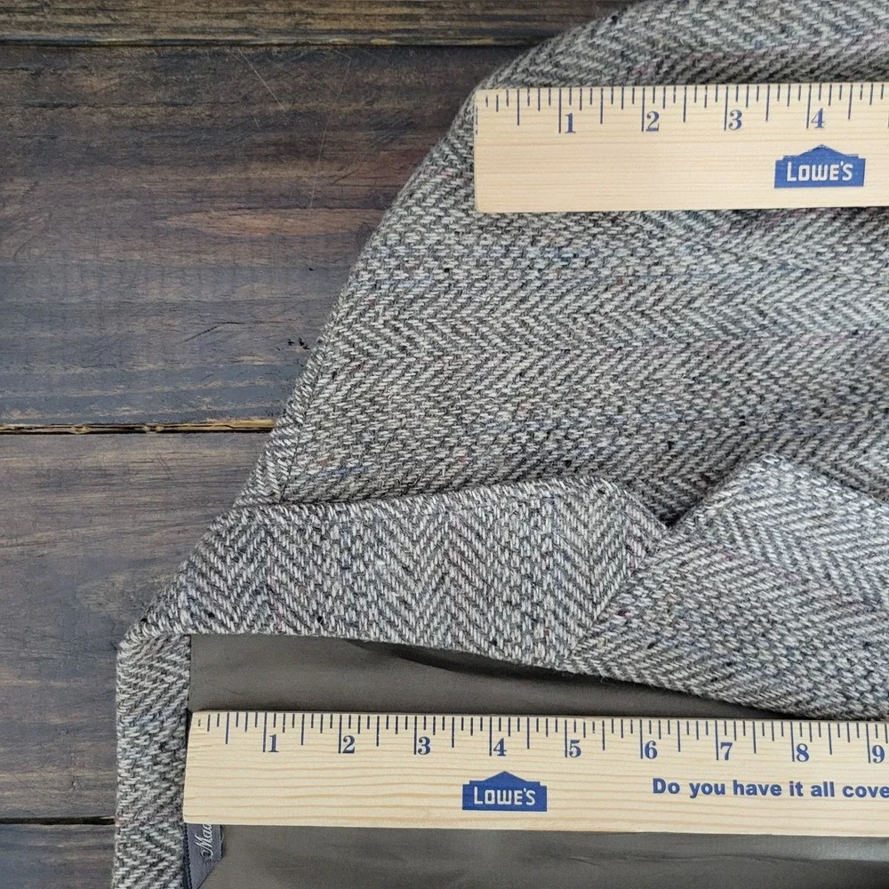 VTG Levi's Men's Tweed Sport Coat Blazer Two Button Herringbone Brown Wool 44L‎